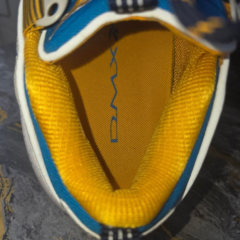 Reebok DMX Run 10 MU - Skull Grey / Navy / Yellow (DV5114) - Men’s Size 9.5 - Picture 5 of 8